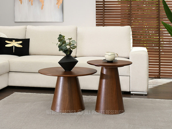 Design asztalok OTTAWA 45 kávézó asztal, dió 4