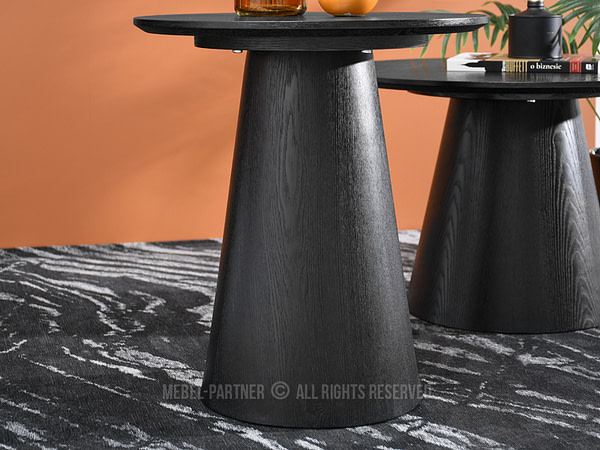 Design asztalok OTTAWA 45 kávézó asztal, fekete 10