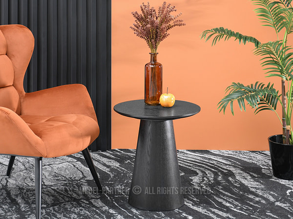 Design asztalok OTTAWA 45 kávézó asztal, fekete 2