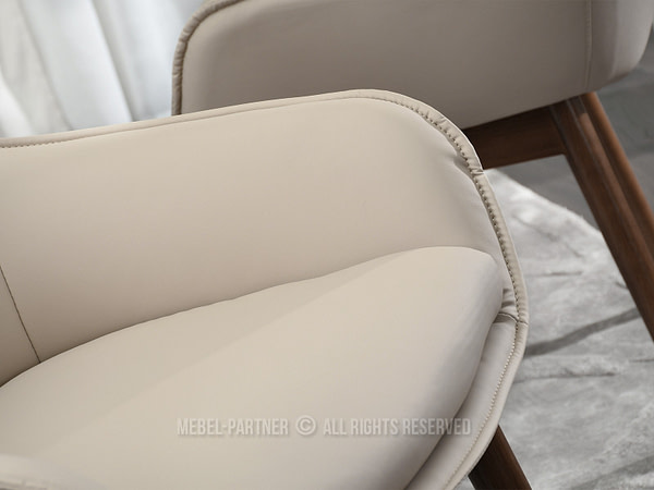 Cordia CORDIA étkezőszék, beige ekobőr-dió 7