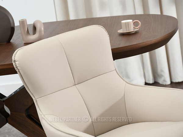 Cordia CORDIA étkezőszék, beige ekobőr-dió 6