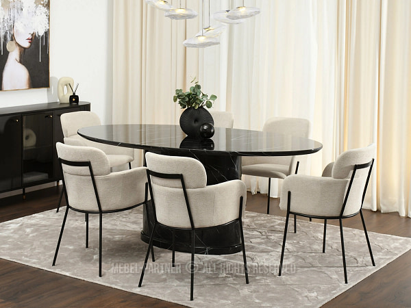 Biagio BIAGIO karfás design szék, beige 4