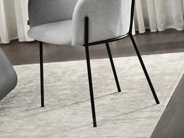 Biagio BIAGIO karfás design szék, szürke 8