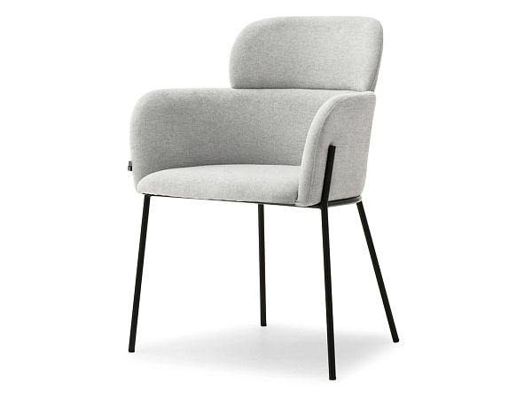 Biagio BIAGIO karfás design szék, szürke