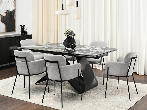 Biagio BIAGIO karfás design szék, szürke 4