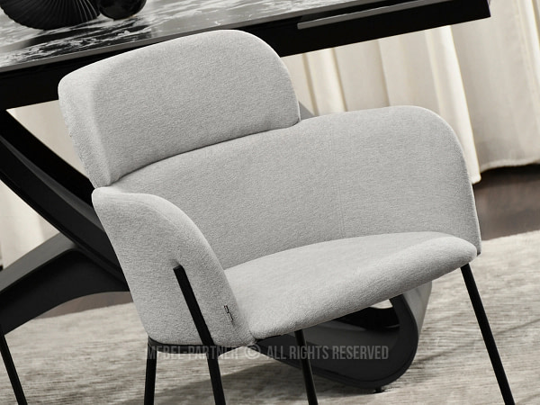 Biagio BIAGIO karfás design szék, szürke 5