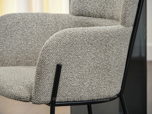 Biagio BIAGIO karfás design szék, dark beige 9