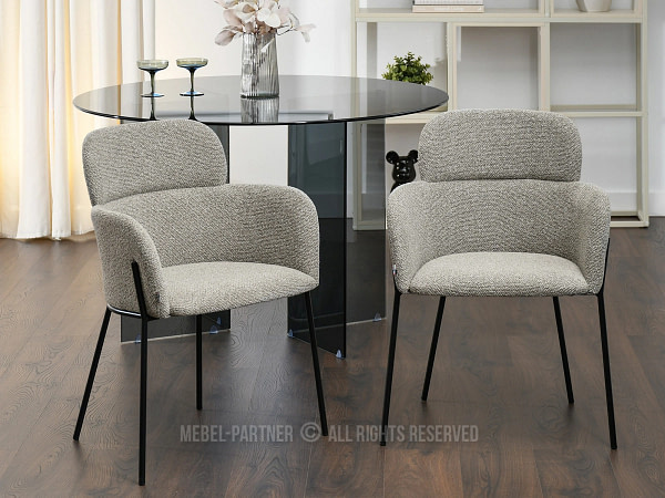 Biagio BIAGIO karfás design szék, dark beige 3