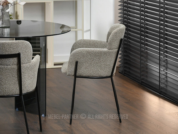 Biagio BIAGIO karfás design szék, dark beige 4