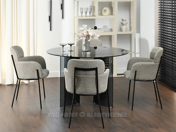 Biagio BIAGIO karfás design szék, dark beige 5