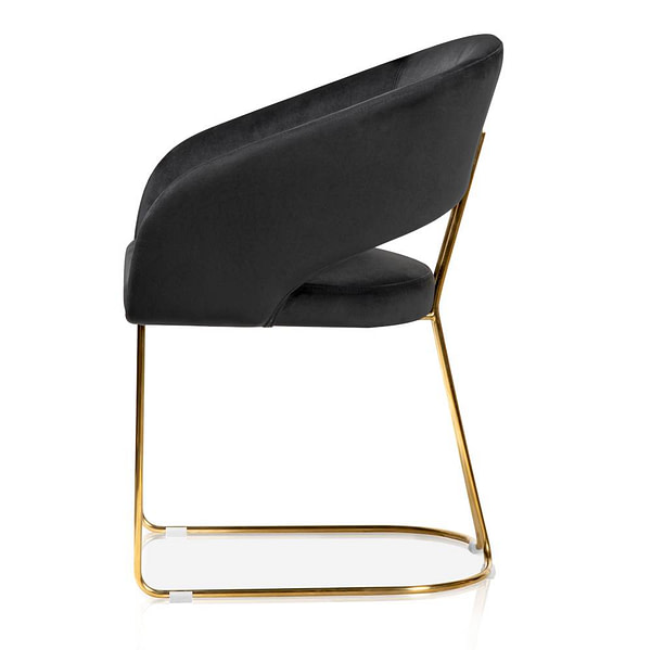 Black & Gold MAGNOLIA szék fekete/ arany láb 2