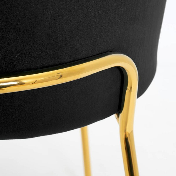 Mussi MUSSI szék fekete/ arany láb 4