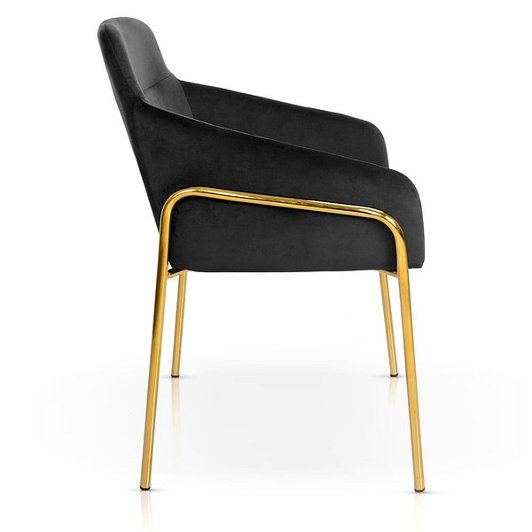 Black & Gold VERONA szék fekete/ arany láb 2