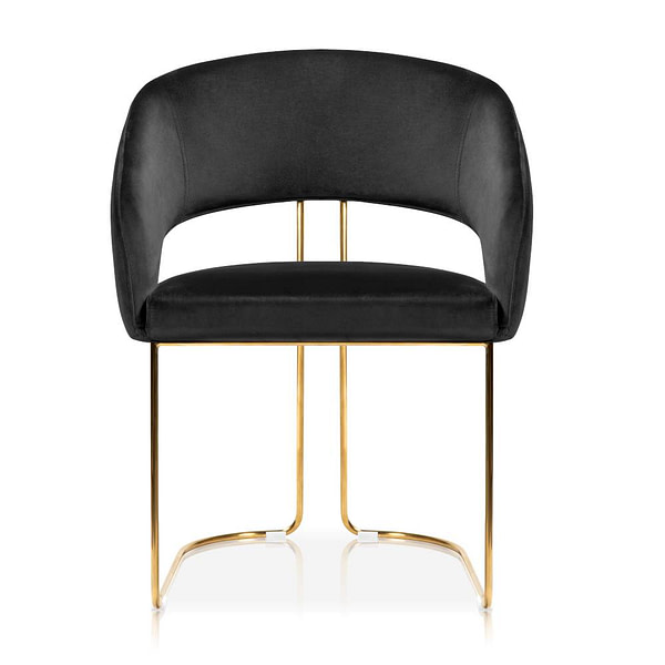 Black & Gold MAGNOLIA szék fekete/ arany láb 4