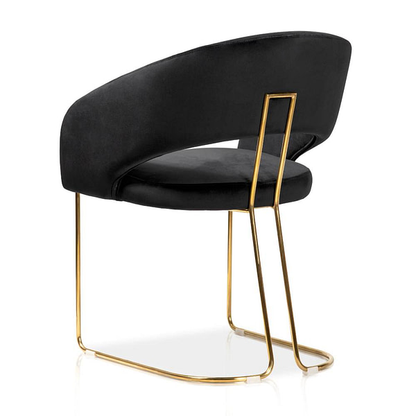 Black & Gold MAGNOLIA szék fekete/ arany láb 3