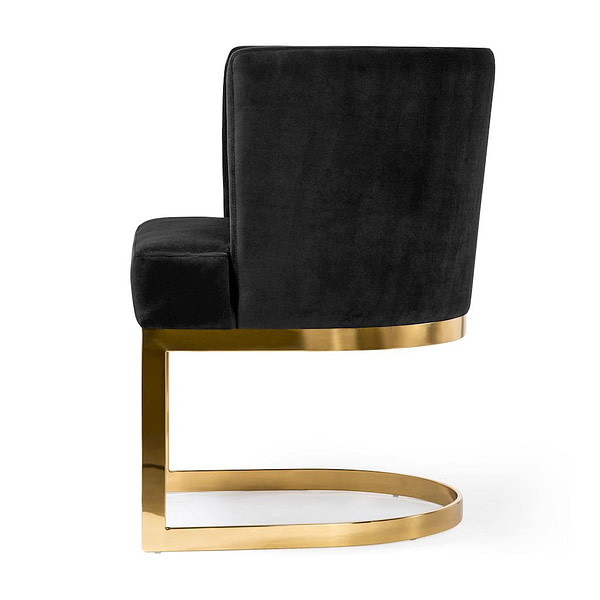 Black & Gold VEGAS fotel – fekete / arany láb 2