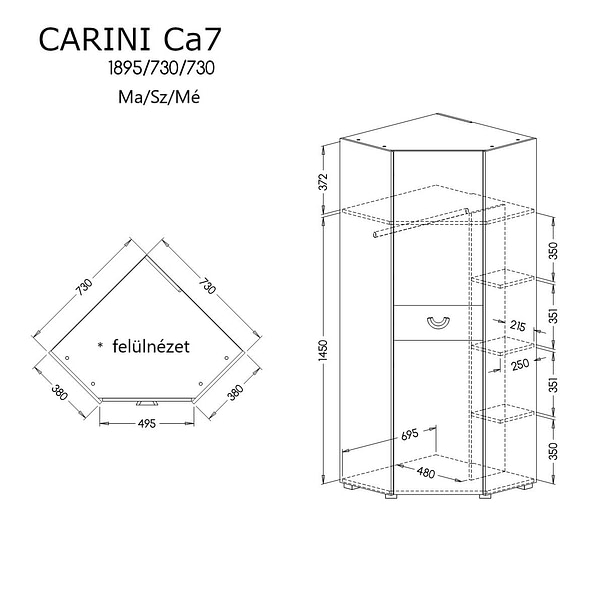 Carini Carini sarokszekrény 2