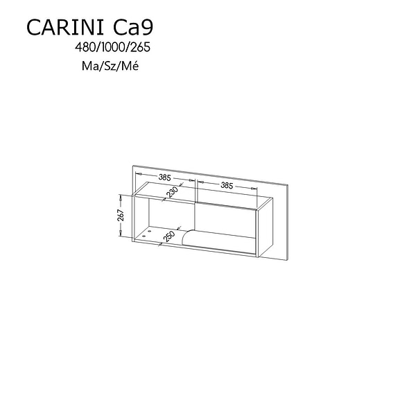 Carini Carini faliszekrény 2