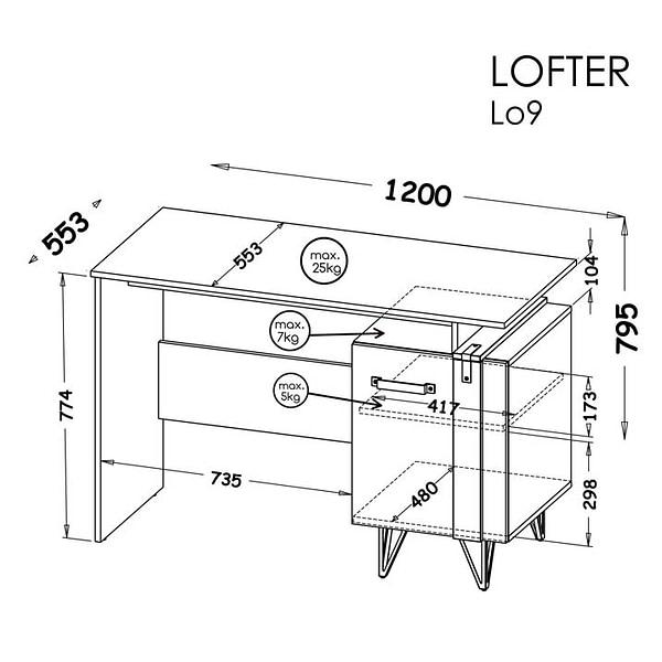 Lofter Lofter íróasztal 2