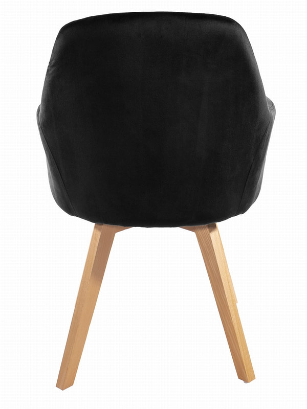 Inspired chairs MOLDE szék – fekete bársony, 2 db 4