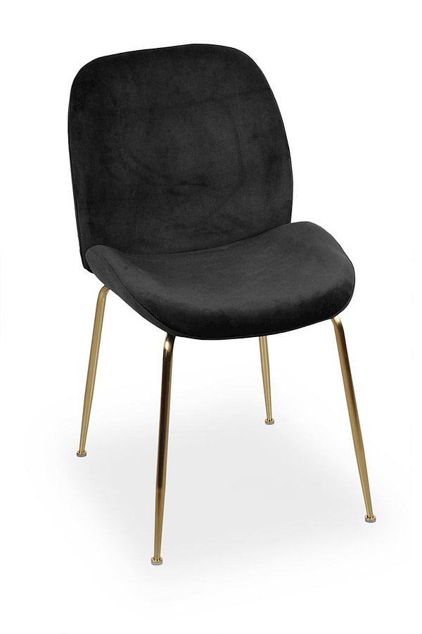 Joy JOY szék velvet fekete/ arany láb